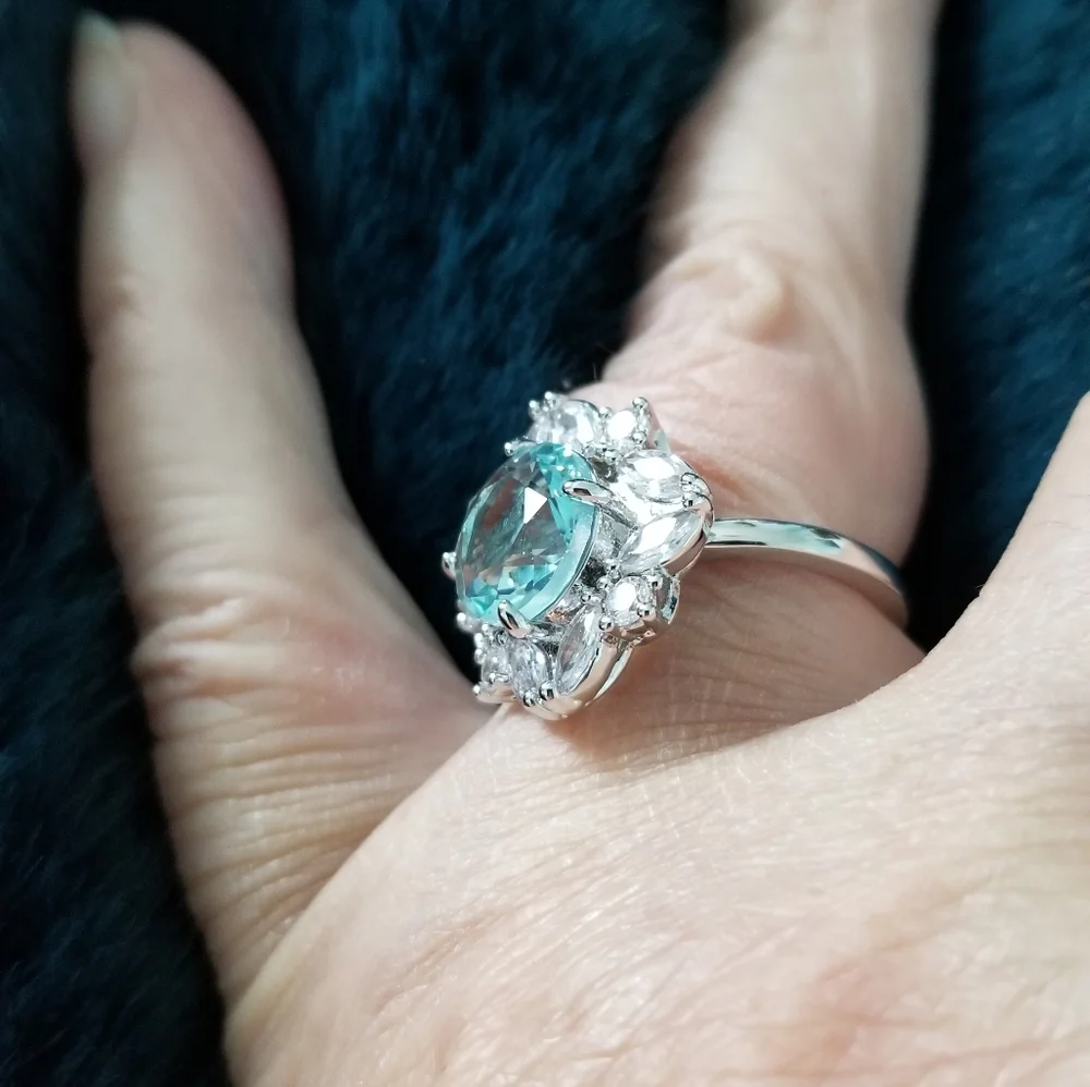AQUAMARINE RING - Picture 7 of 8
